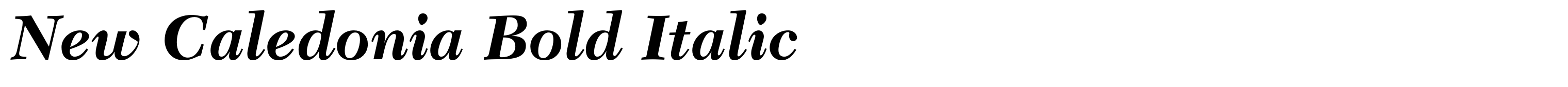 New Caledonia Bold Italic